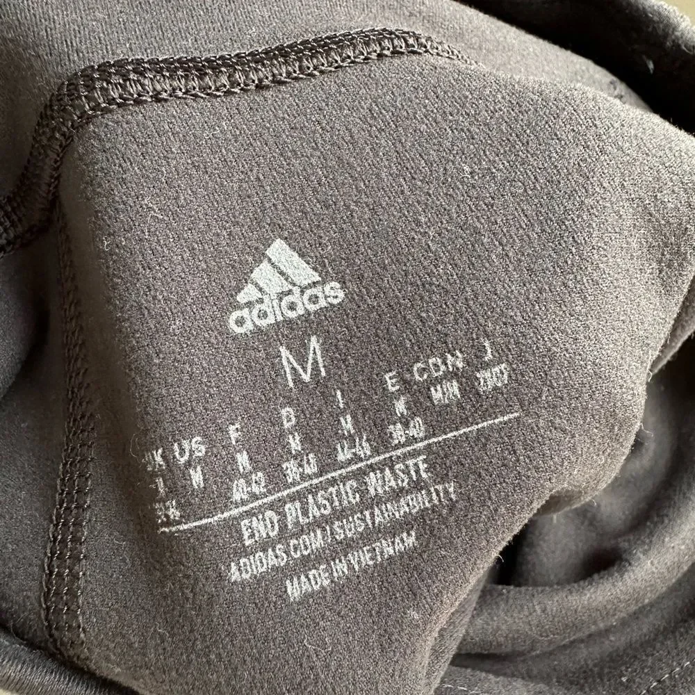 Adidas size m‎ black YOGA ESSENTIALS HIGH-WAISTED LEGGINGS aeroready